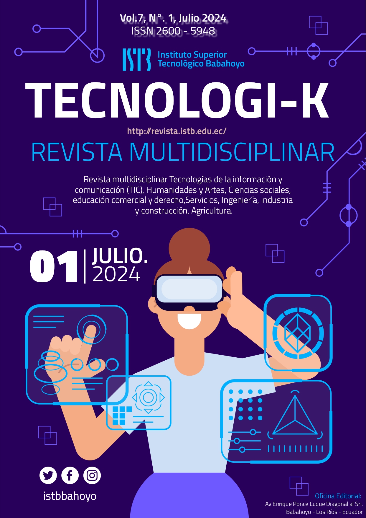 					Ver Vol. 7 Núm. 1 (2024): Tecnologi-k
				
